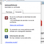 Non-trusted HTTPS on policia.es