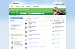 Windows Vista Compatibility Center