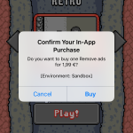 Hop Raider screenshot attached to "Remove ads" in-app purchase metadata
